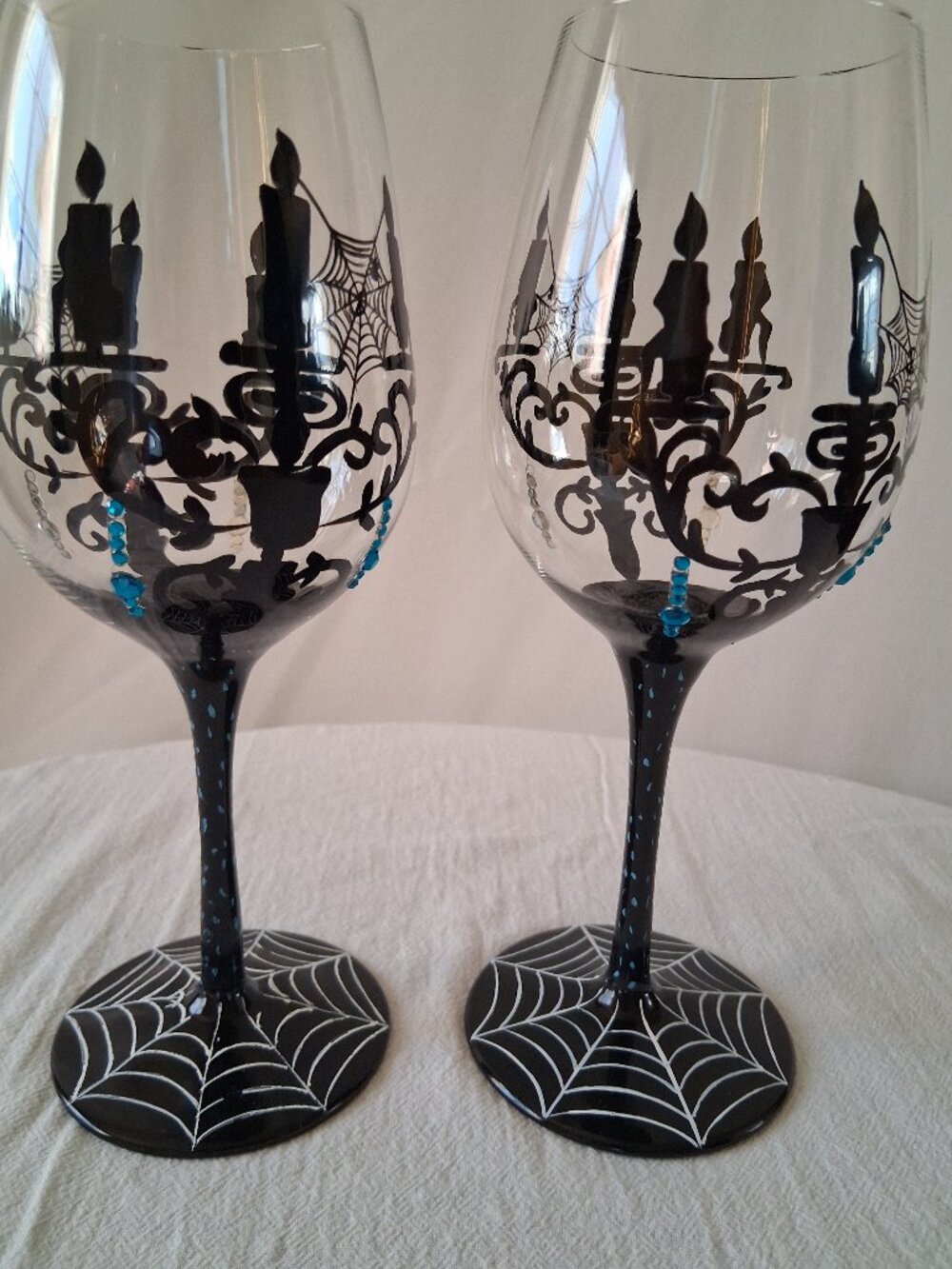 Halloween wine glasses
